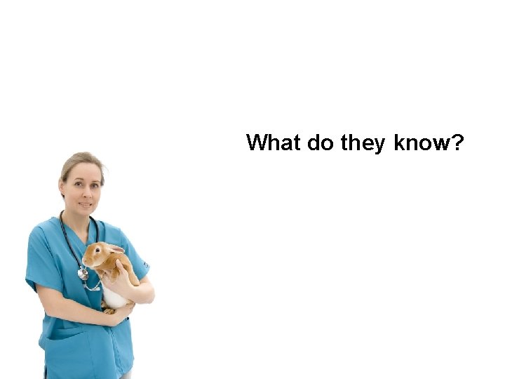 What do they know? 