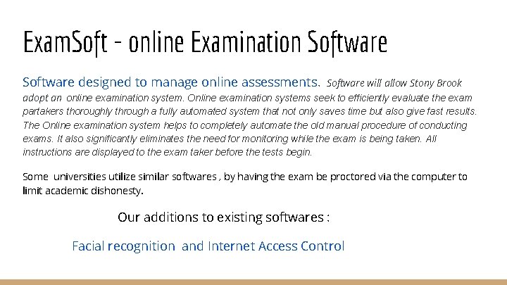 Exam. Soft - online Examination Software designed to manage online assessments. Software will allow