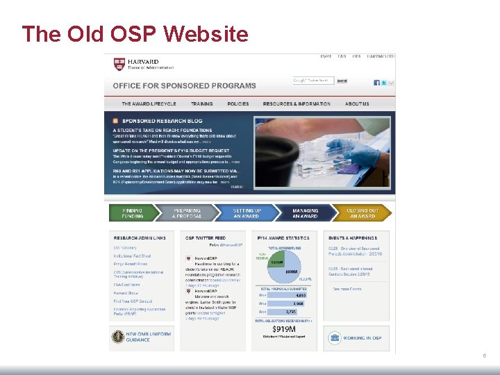 The Old OSP Website 6 