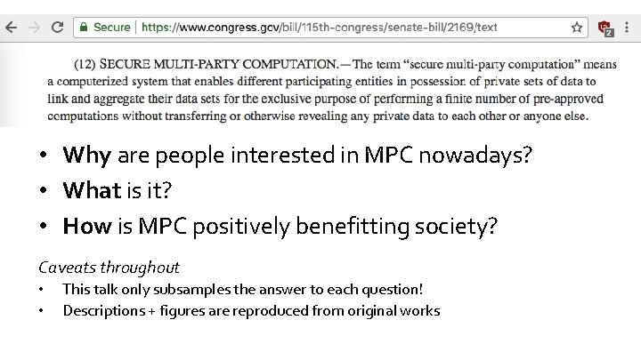  • Why are people interested in MPC nowadays? • What is it? •
