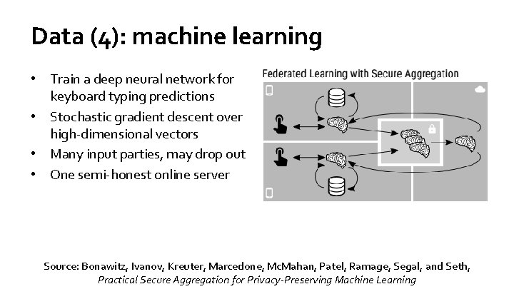 Data (4): machine learning • Train a deep neural network for keyboard typing predictions