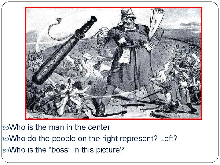  Who is the man in the center Who do the people on the