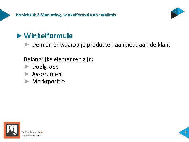 Hoofdstuk 2 Marketing, winkelformule en retailmix ► Winkelformule ► De manier waarop je producten