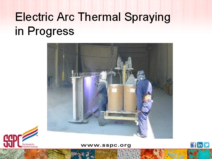 Electric Arc Thermal Spraying in Progress 