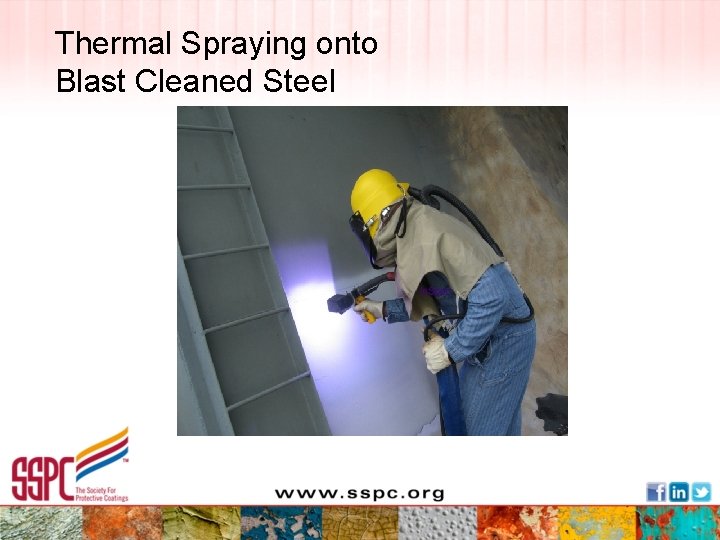 Thermal Spraying onto Blast Cleaned Steel 