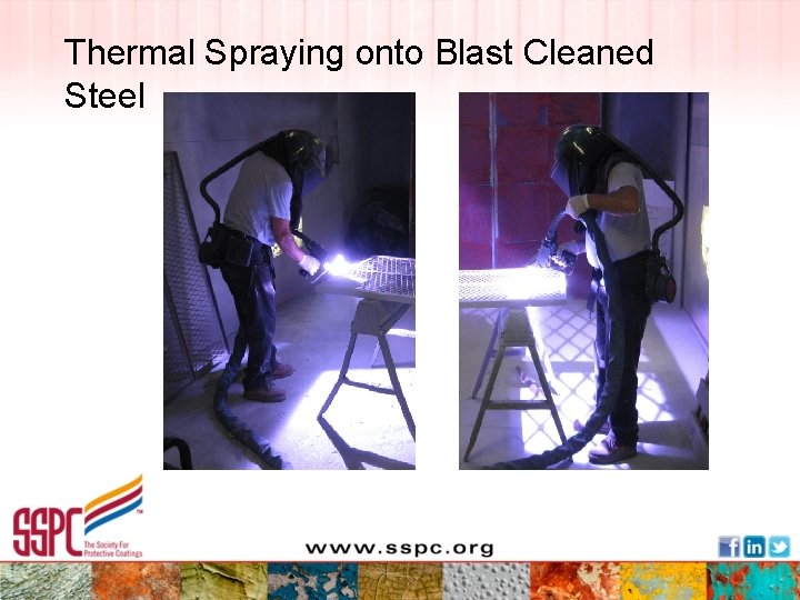 Thermal Spraying onto Blast Cleaned Steel 