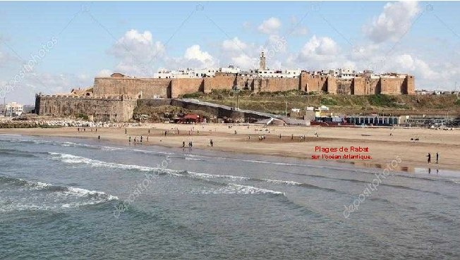 Plages de Rabat sur l’océan Atlantique. 