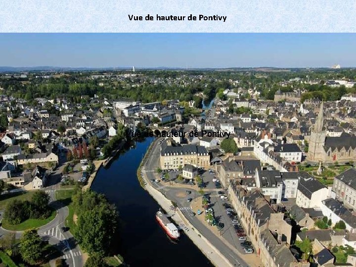 Vue de hauteur de Pontivy 