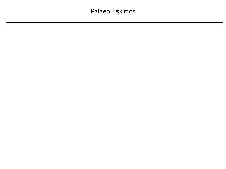 Palaeo-Eskimos 