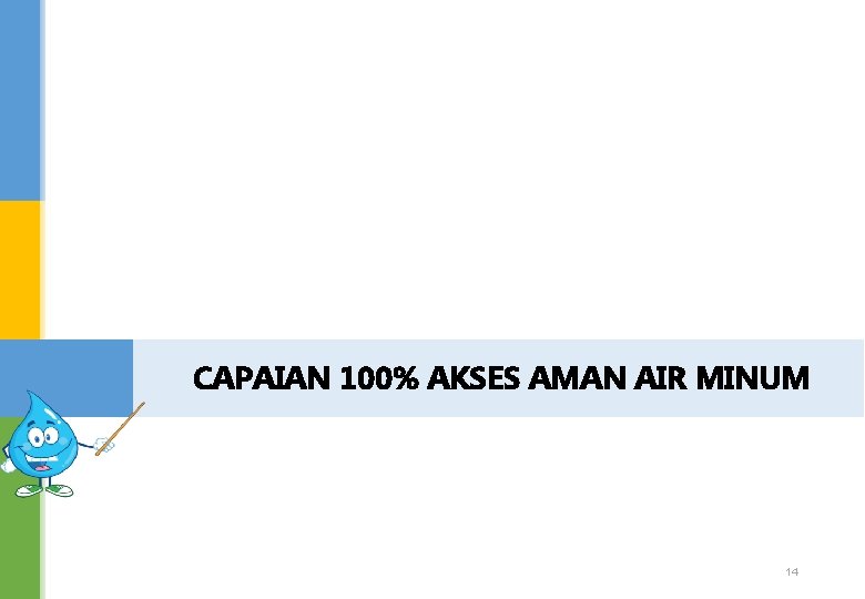 CAPAIAN 100% AKSES AMAN AIR MINUM 14 