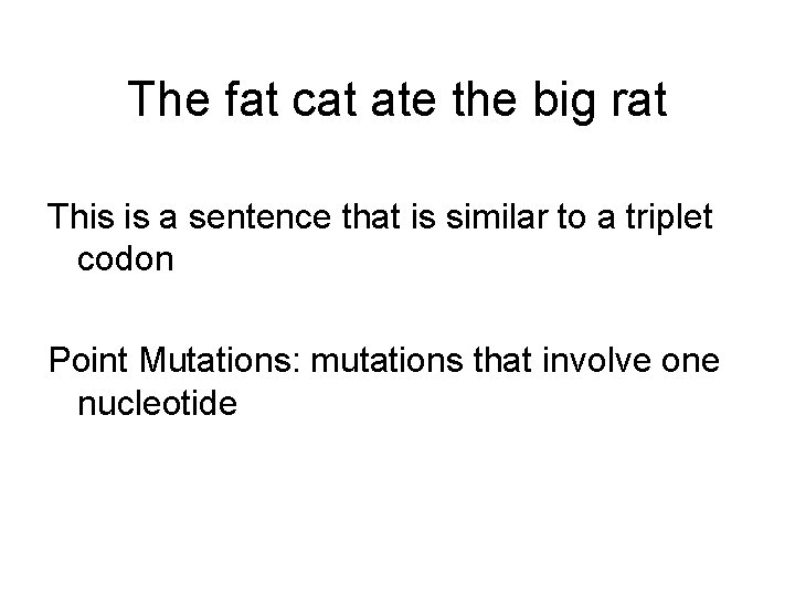The fat cat ate the big rat This is a sentence that is similar