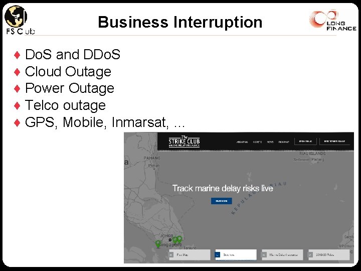 Business Interruption ♦ Do. S and DDo. S ♦ Cloud Outage ♦ Power Outage