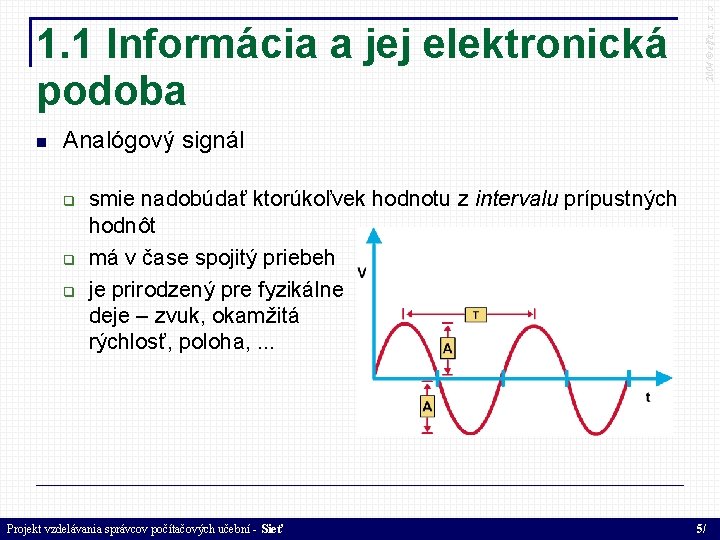  2004 © elfa, s. r. o 1. 1 Informácia a jej elektronická podoba