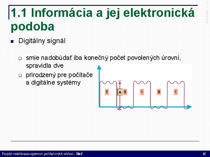  2004 © elfa, s. r. o 1. 1 Informácia a jej elektronická podoba