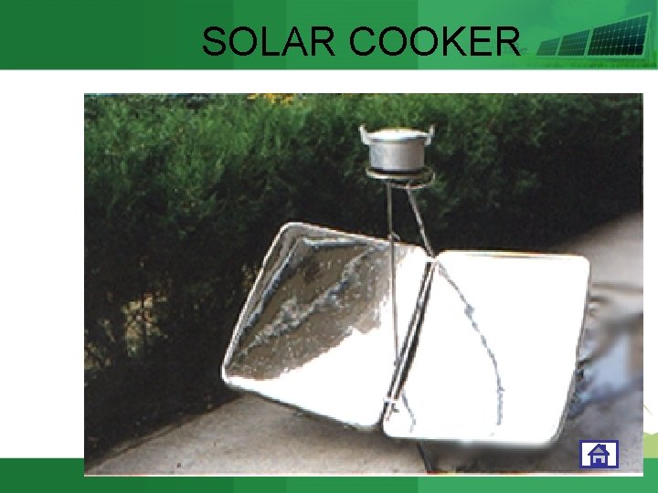 SOLAR COOKER 