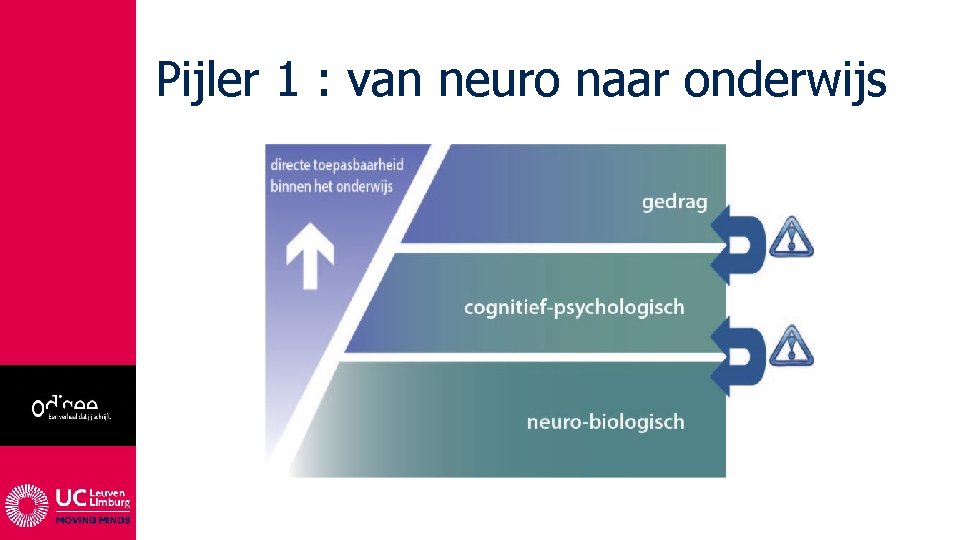 Pijler 1 : van neuro naar onderwijs 