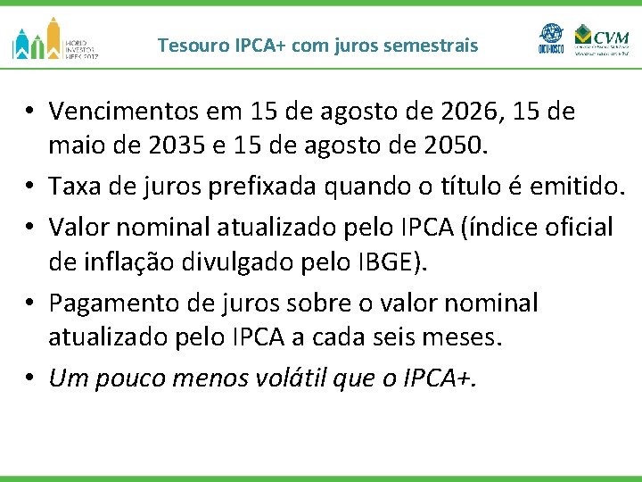 Tesouro IPCA+ com juros semestrais • Vencimentos em 15 de agosto de 2026, 15