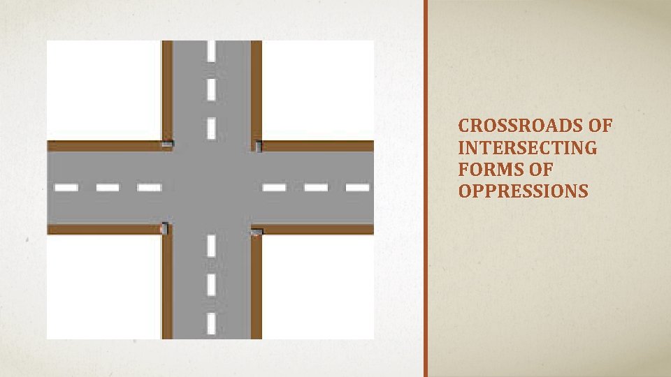 CROSSROADS OF INTERSECTING FORMS OF OPPRESSIONS 