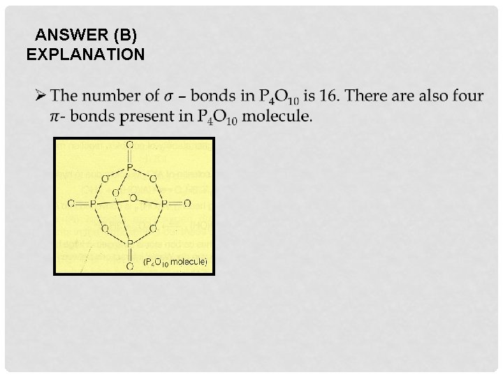 ANSWER (B) EXPLANATION 