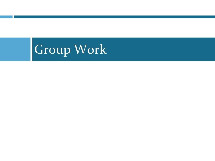 Group Work 