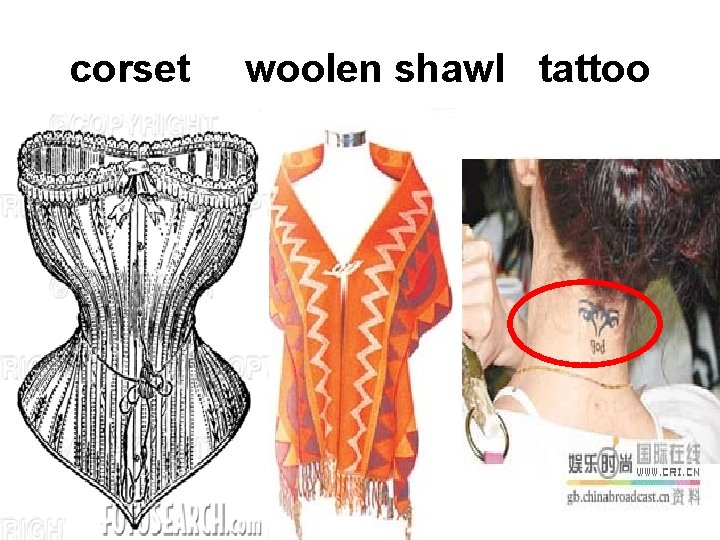 corset woolen shawl tattoo 