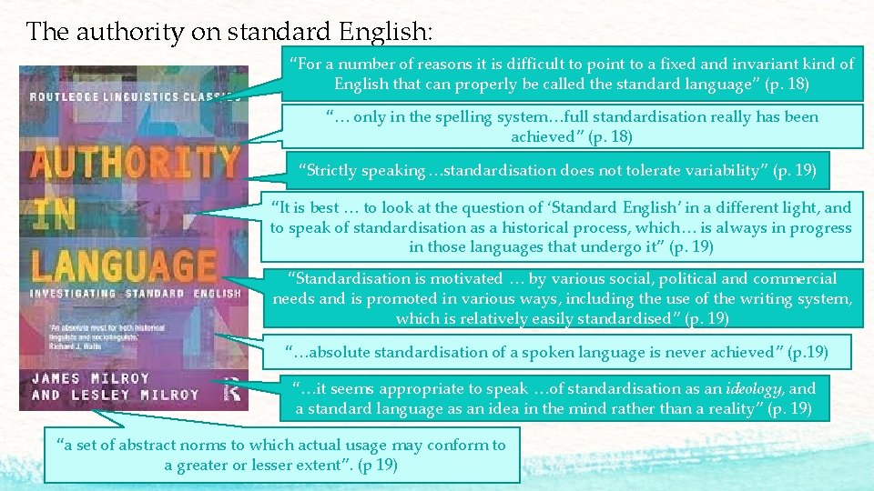 The authority on standard English: “For a number of reasons it is difficult to