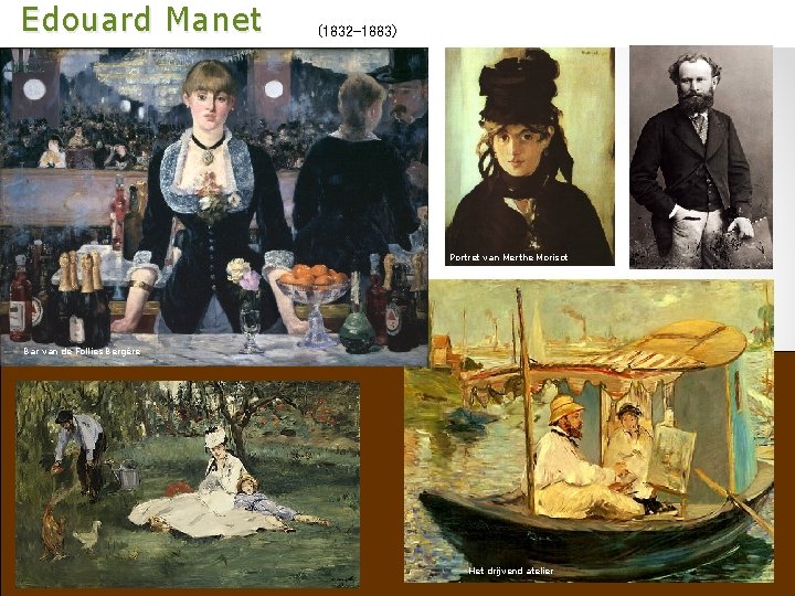  Edouard Manet (1832 -1883) Portret van Merthe Morisot Bar van de Follies Bergère