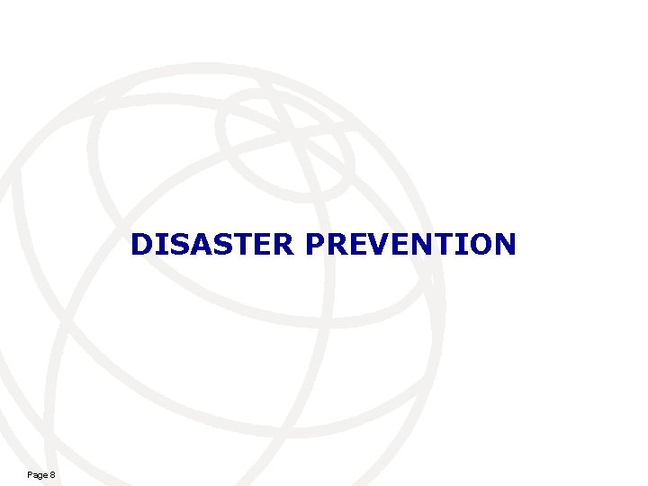 DISASTER PREVENTION Page 8 
