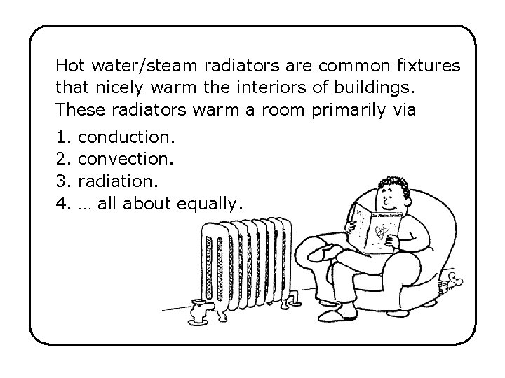 Hot water/steam radiators are common fixtures that nicely warm the interiors of buildings. These