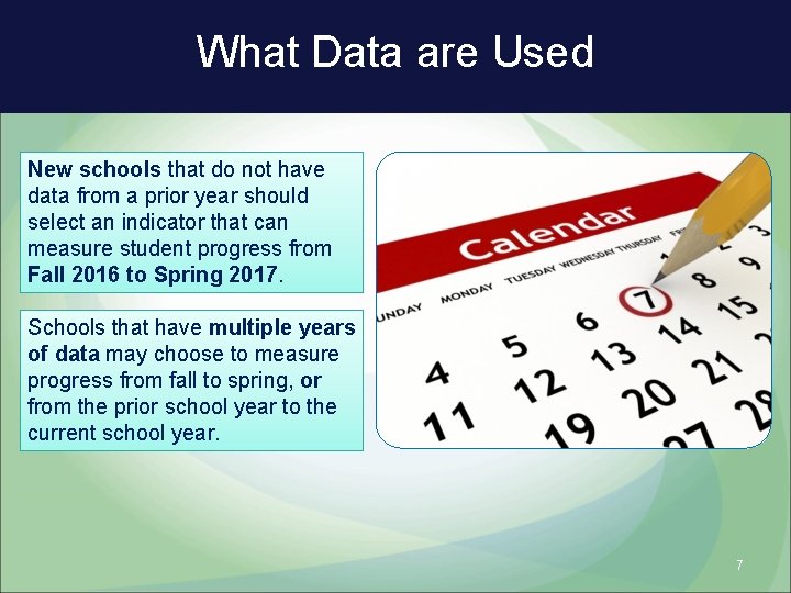 What Data are Used New schools that do not have data from a prior