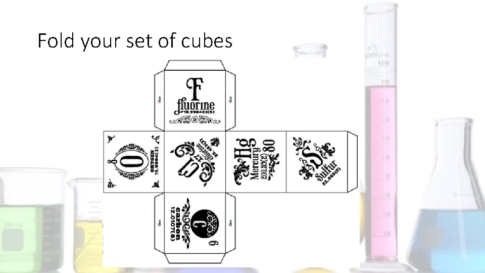 Fold your set of cubes 