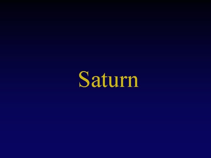 Saturn 