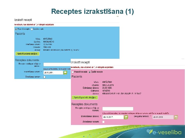 Receptes izrakstīšana (1) 