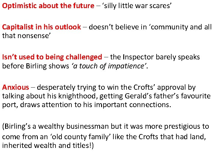 Optimistic about the future – ‘silly little war scares’ Capitalist in his outlook –