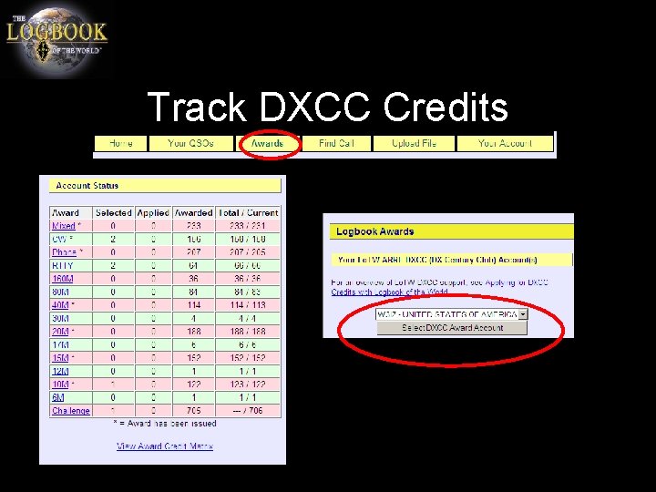Track DXCC Credits 