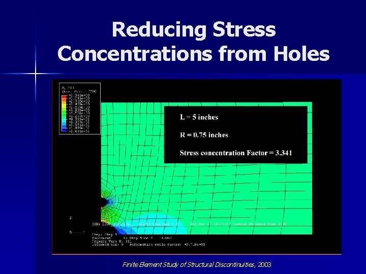 Reducing Stress Concentrations from Holes Finite Element Study of Structural Discontinuities , 2003 