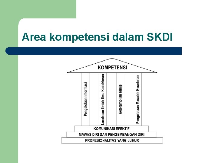 Area kompetensi dalam SKDI 