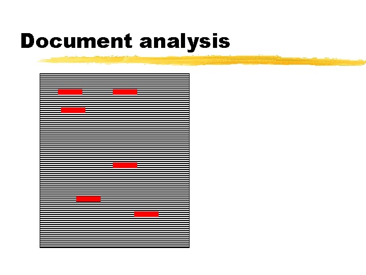 Document analysis 