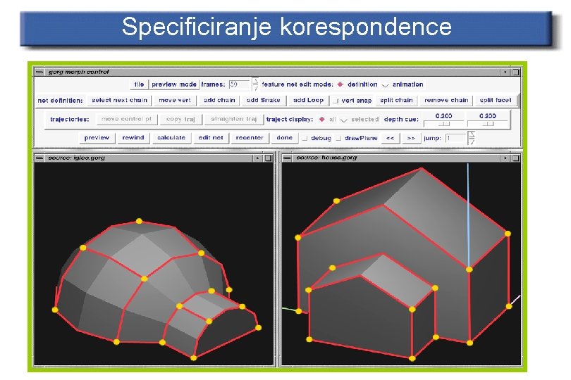 Specificiranje korespondence 