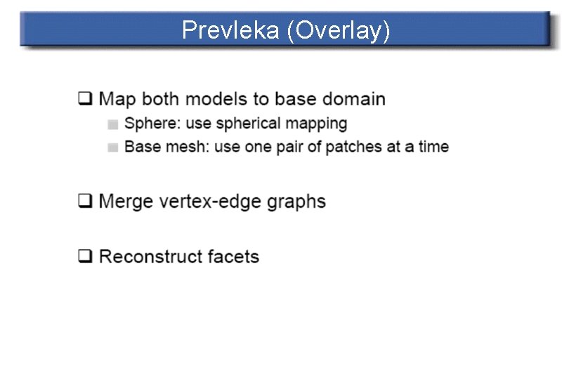 Prevleka (Overlay) 