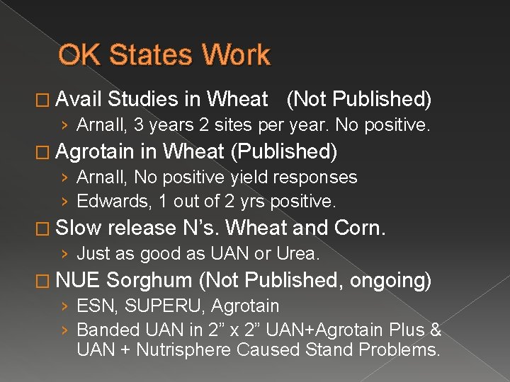 OK States Work � Avail Studies in Wheat (Not Published) › Arnall, 3 years