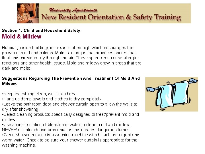 Section 1: Child and Household Safety Mold & Mildew Humidity inside buildings in Texas