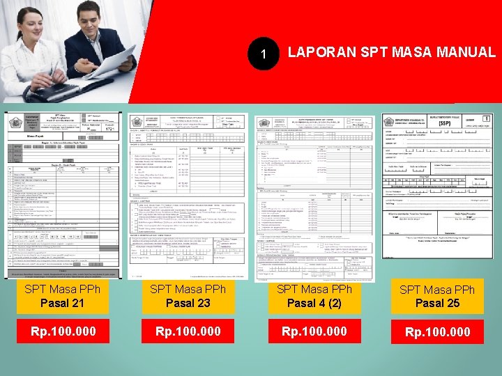 1 LAPORAN SPT MASA MANUAL SPT Masa PPh Pasal 21 SPT Masa PPh Pasal