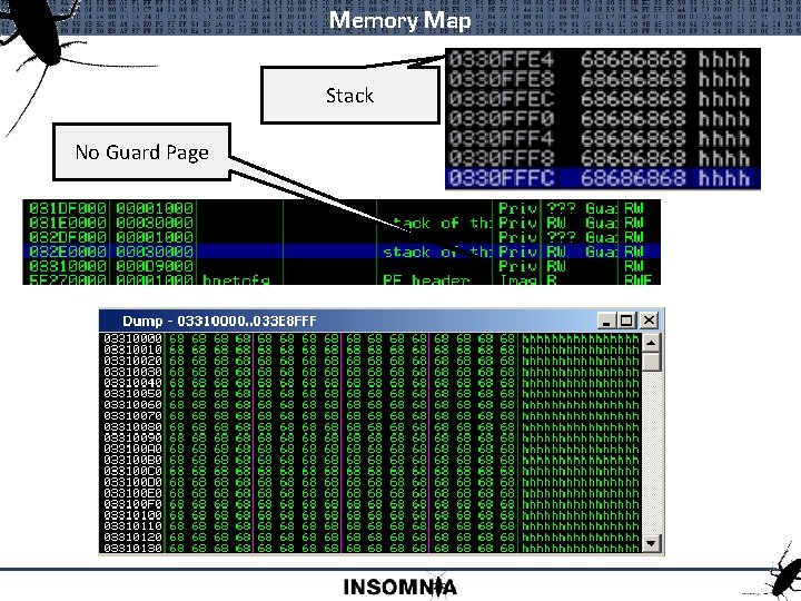 Memory Map Stack No Guard Page 