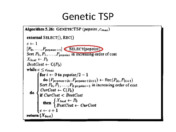 Genetic TSP 