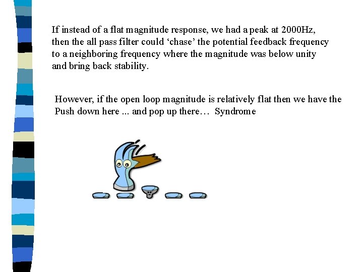 If instead of a flat magnitude response, we had a peak at 2000 Hz,