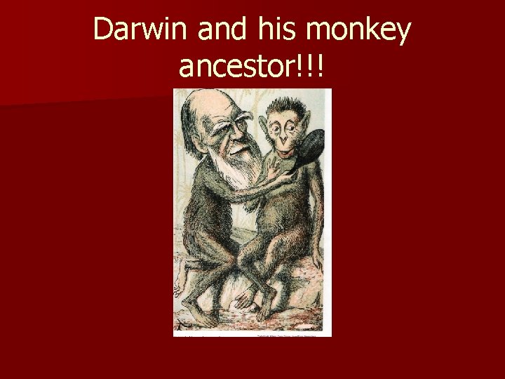 Darwin and his monkey ancestor!!! 