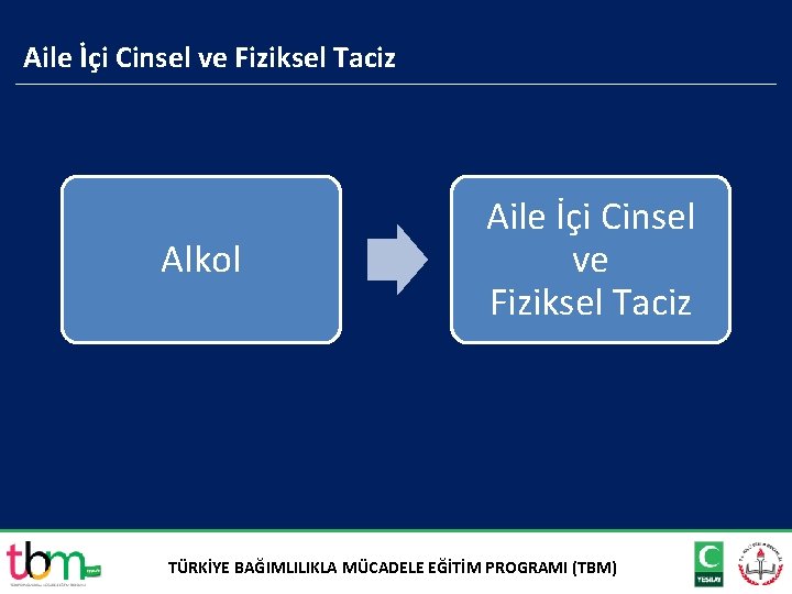 Aile İçi Cinsel ve Fiziksel Taciz Alkol Aile İçi Cinsel ve Fiziksel Taciz TÜRKİYE