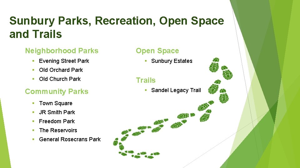 Sunbury Parks, Recreation, Open Space and Trails Neighborhood Parks § Evening Street Park Open