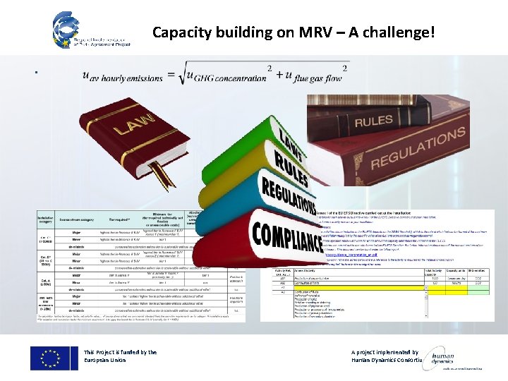 Capacity building on MRV – A challenge! • This Project is funded by the